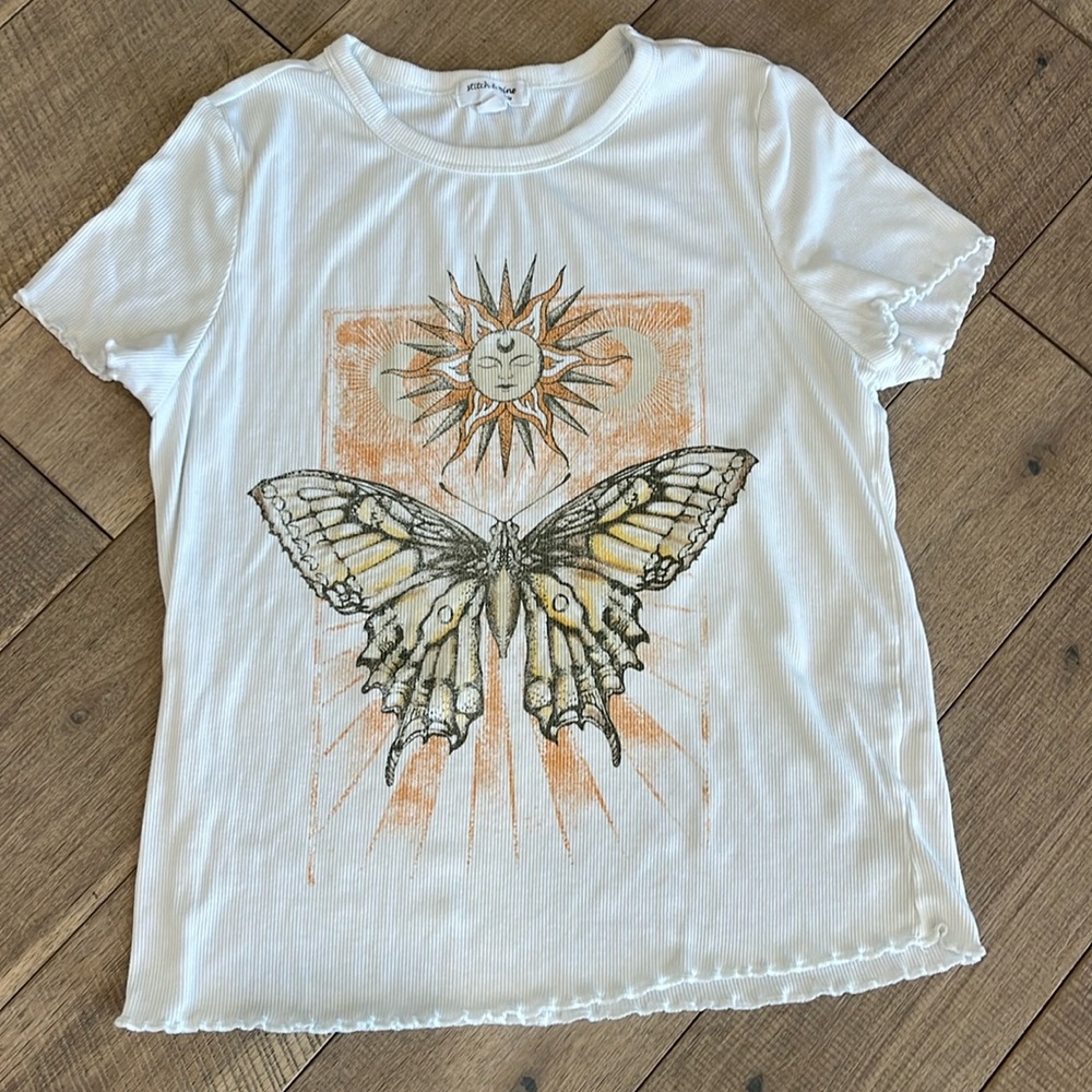 Stitch & Pine Girls Ribbed TShirt